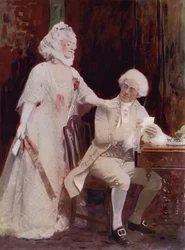 Miss Winifred Emery and Mr. Cyril Maude in The School for Scandal